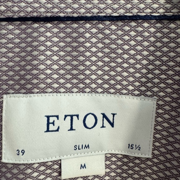 Two ETON shirts 39 x 15 1/2 slim fit shirts almost new - Picture 3 of 6